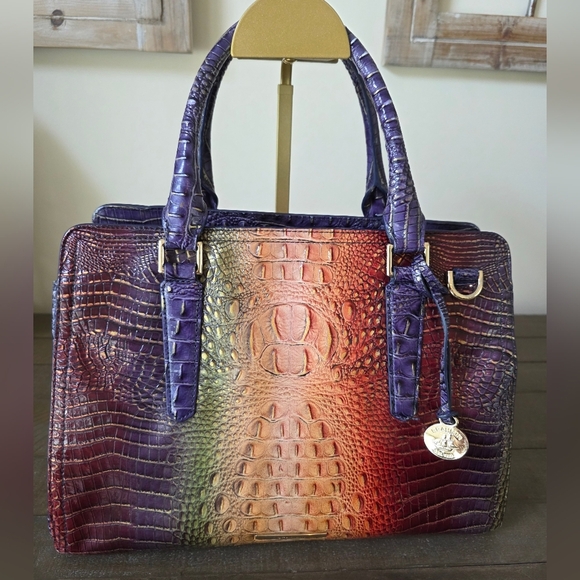 Brahmin Mini Asher Tote- Wallet In Mojave Vineyard Exclusive Embossed Leather - Picture 16 of 16